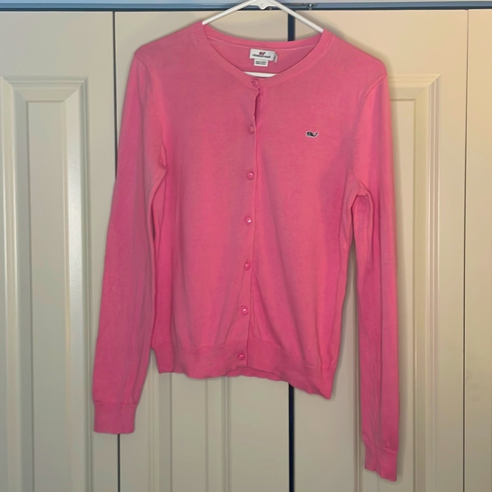 Vineyard Vines Medium Cardigan Pink Barbie